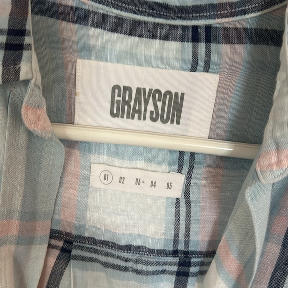 Grayson “The Hero” 100% Linen Button Down Shirt – Small – Great Fall Layers - Picture 4 of 8